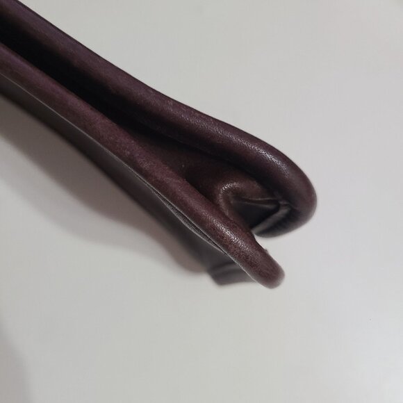 Vintage 90s Coach Chunky Case Cosmetic Bag Pouch Style 7165 Brown Brass - Picture 5 of 6